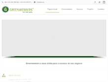 Tablet Screenshot of greenwebbers.com